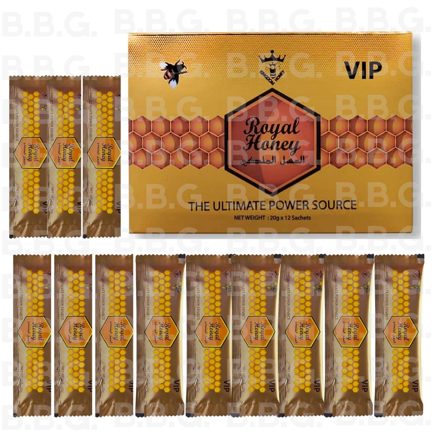 🐝ROYAL HONEY🐝 - CAJA DE 12 UNIDADES - UNA MIEL POTENTE Y TOTALMENTE NATURAL